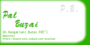 pal buzai business card